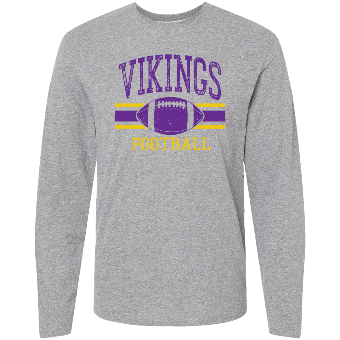 Vikings Football Adult Long Sleeve Tee