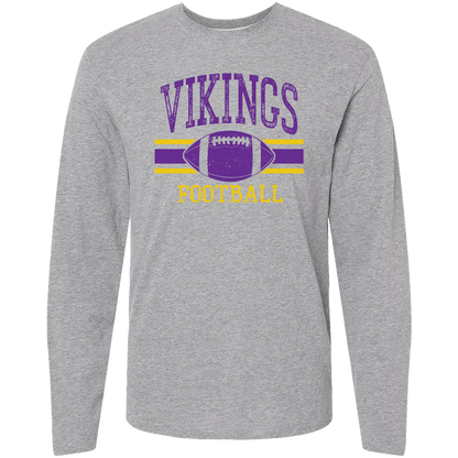 Vikings Football Adult Long Sleeve Tee