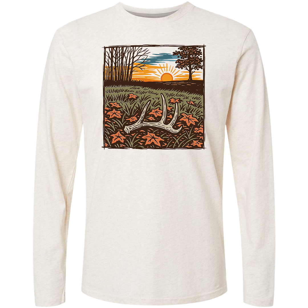 Antler Shed Adult Long Sleeve Tee