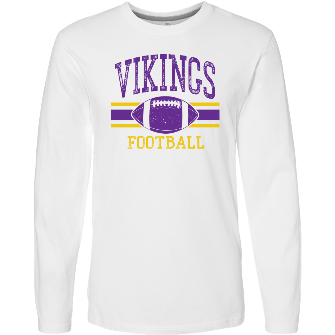Vikings Football Adult Long Sleeve Tee