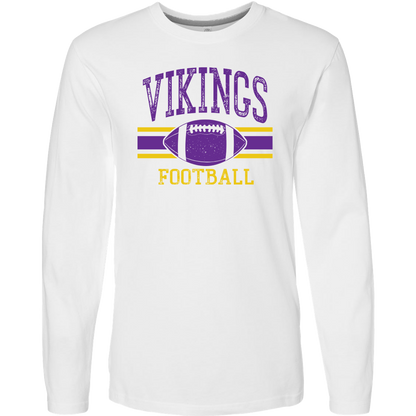Vikings Football Adult Long Sleeve Tee
