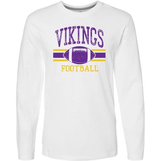 Vikings Football Adult Long Sleeve Tee