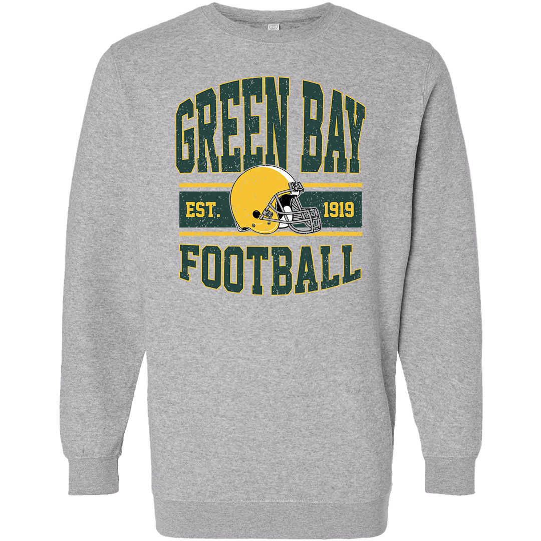 Green Bay Football Adult Crew Neck Sweatshirt
