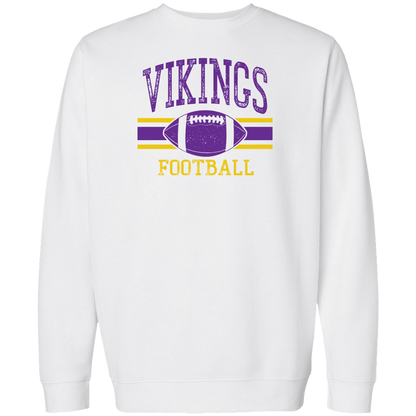 Vikings Football Adult Crew Neck Sweatshirt