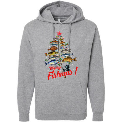 Merry Fishmas Adult Hoodie
