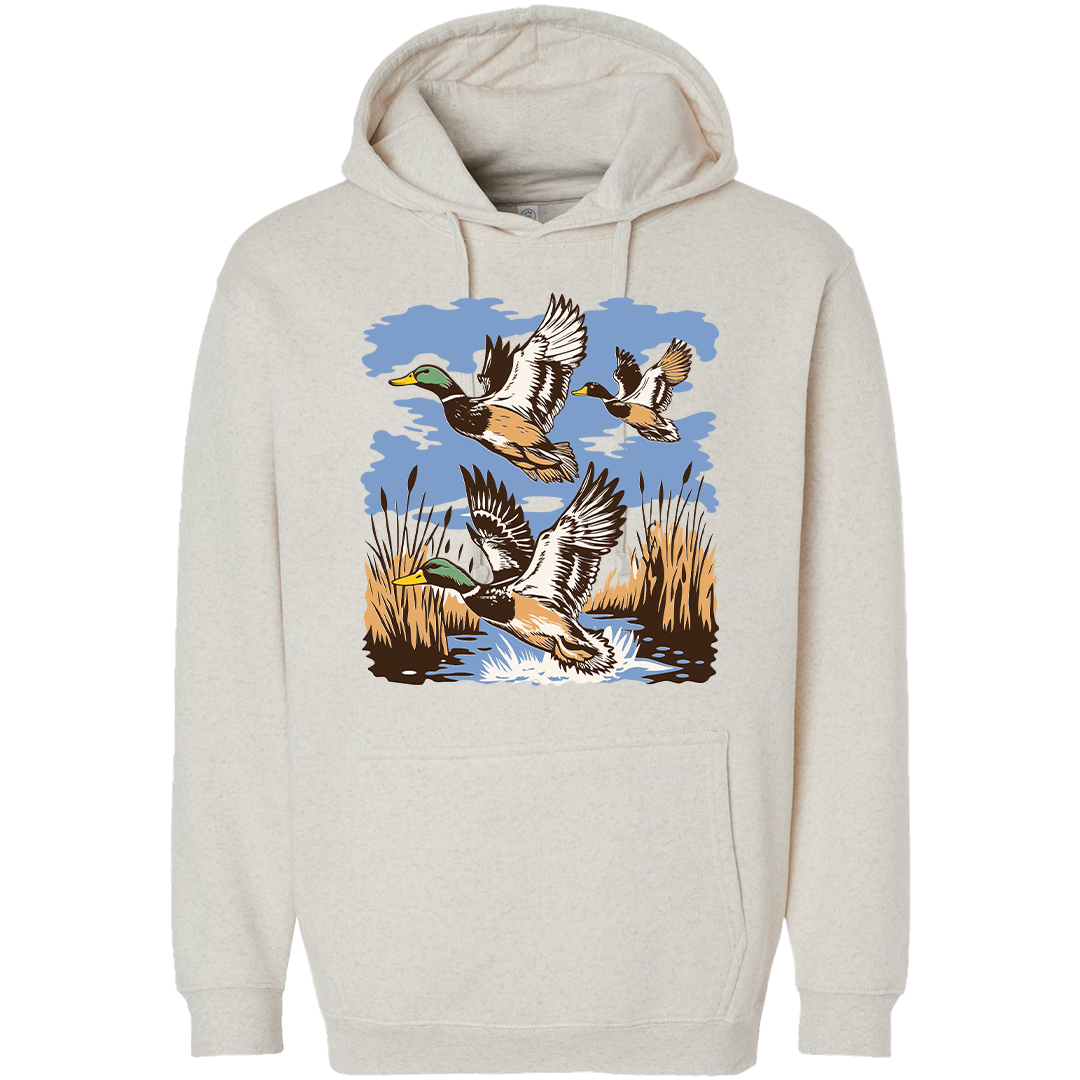 Vintage Ducks Adult Hoodie