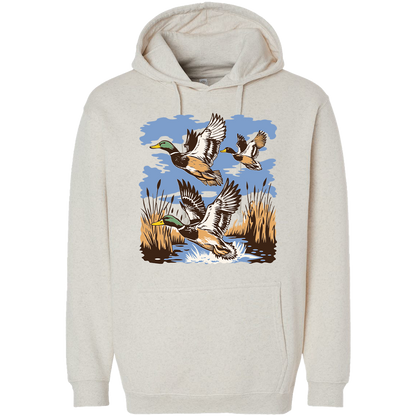 Vintage Ducks Adult Hoodie