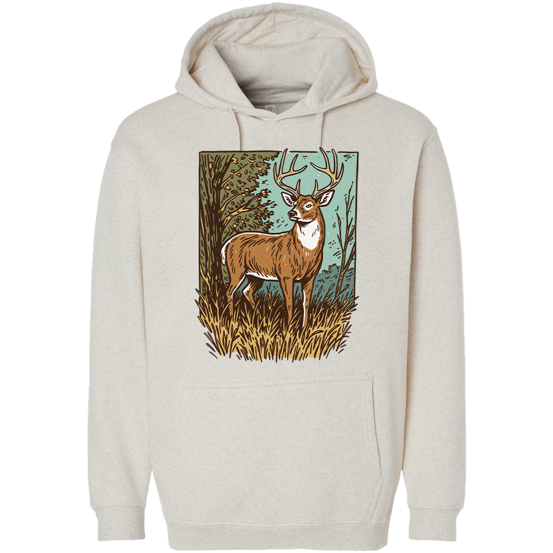 Vintage Deer Adult Hoodie