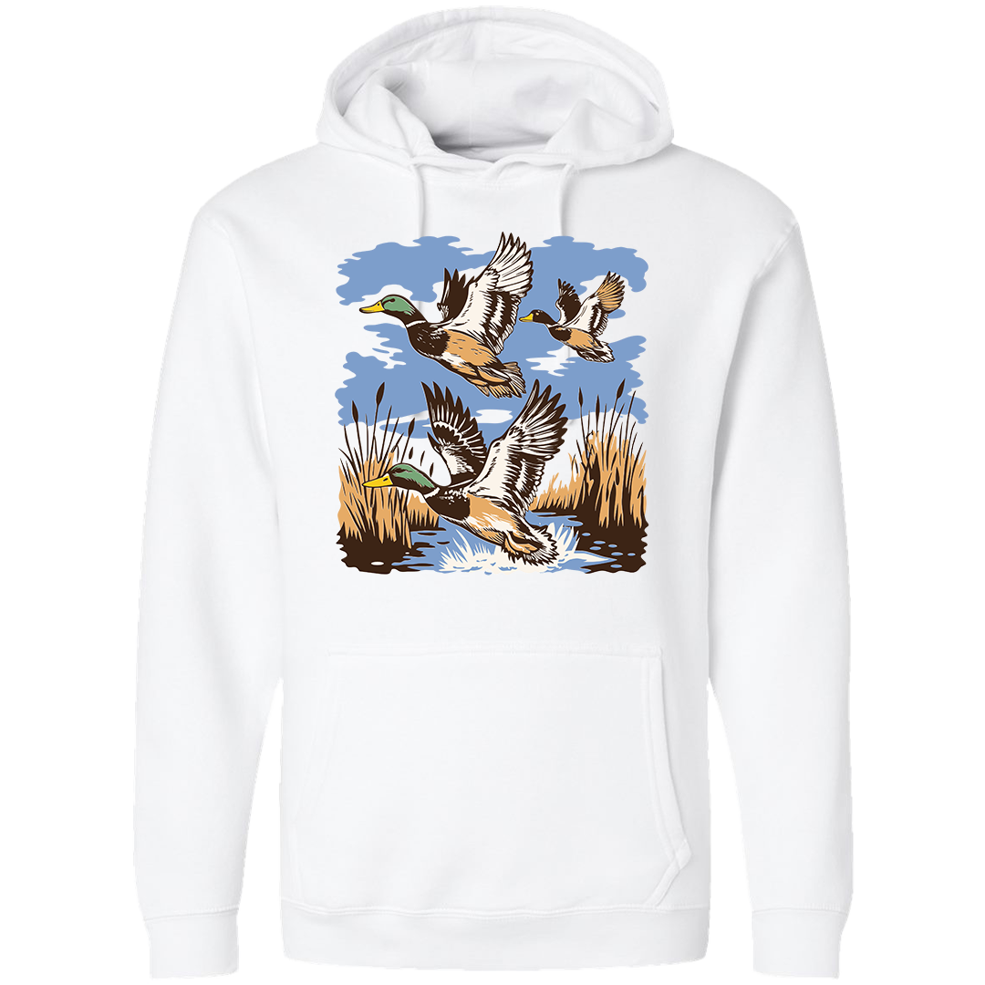 Vintage Ducks Adult Hoodie
