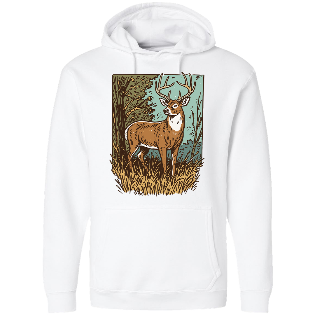 Vintage Deer Adult Hoodie