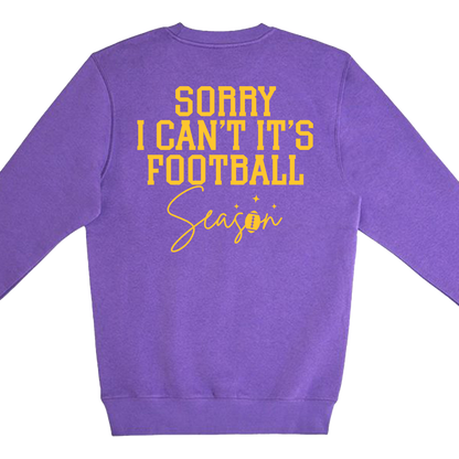 Football Season Women's Crew Neck Sweatshirt