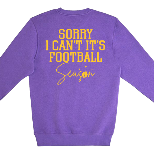 Football Season Women's Crew Neck Sweatshirt