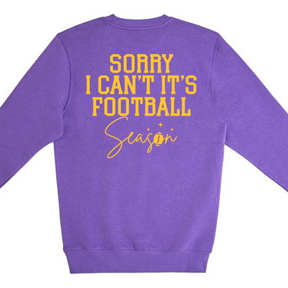 Football Season Women's Crew Neck Sweatshirt