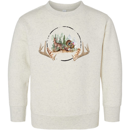 Bucks And Beards Toddler Crew Neck Sweatshirt