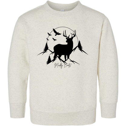 Mountain Deer Kids Crew Neck Sweatshirt