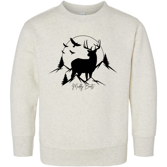 Mountain Deer Kids Crew Neck Sweatshirt