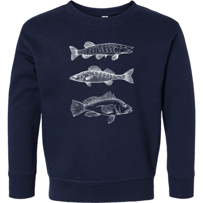 Midwest Fish Kids Crew Neck Sweatshirt
