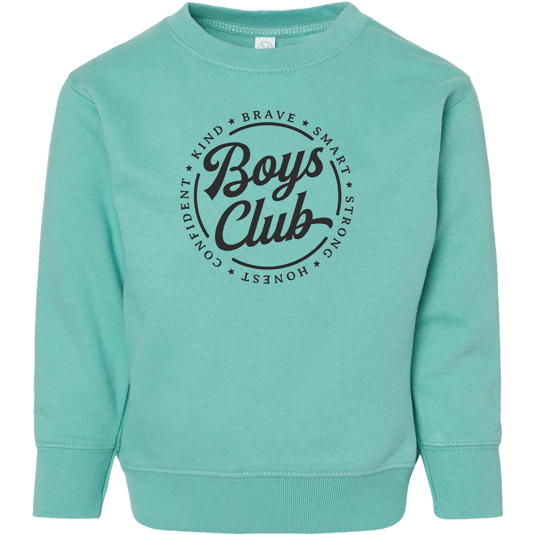 Boys Club Toddler Crew Neck Sweatshirt