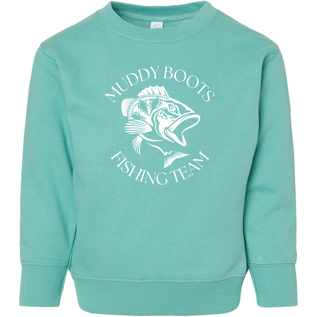 Fishing Team Toddler Crew Neck Sweatshirt