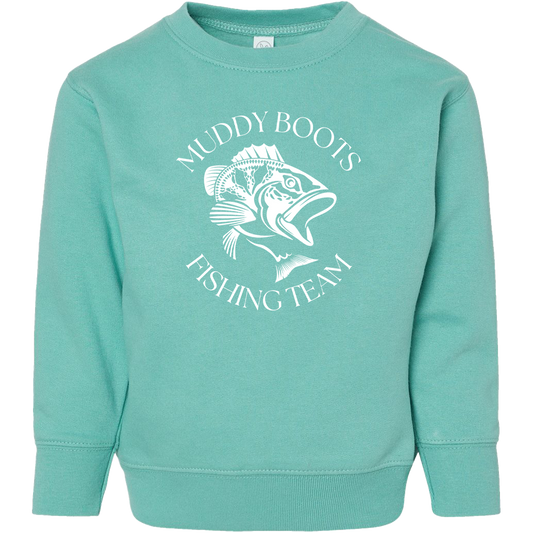 Fishing Team Toddler Crew Neck Sweatshirt