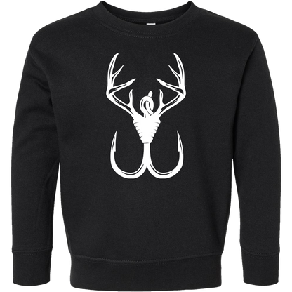 Antler Hook Toddler Crew Neck Sweatshirt