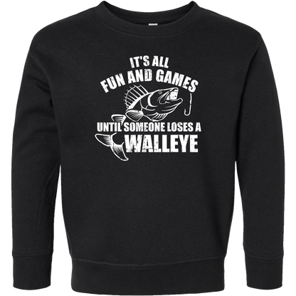Walleye Games Kids Crew Neck Sweatshirt