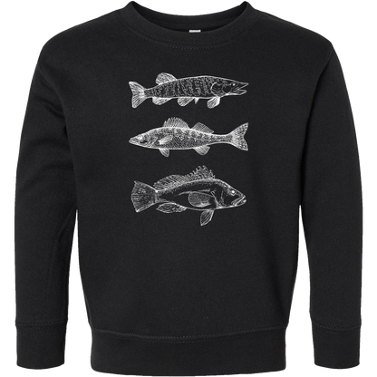 Midwest Fish Toddler Crew Neck Sweatshirt