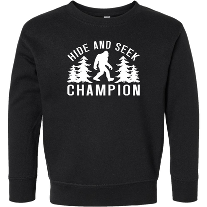 Hide and Seek Sasquatch Kids Crew Neck Sweatshirt
