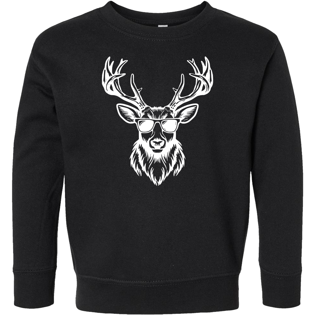 Cool Deer Kids Crew Neck Sweatshirt