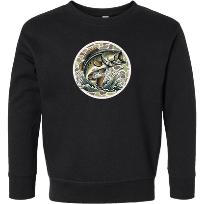 Jumping Bass Kids Crew Neck Sweatshirt