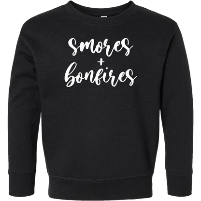 S'mores and Bonfires Toddler Crew Neck Sweatshirt