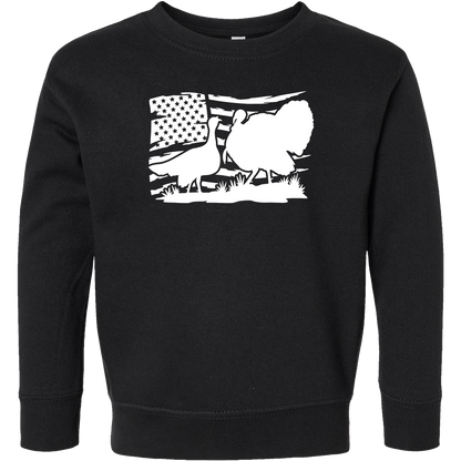 Turkey Flag Kids Crew Neck Sweatshirt