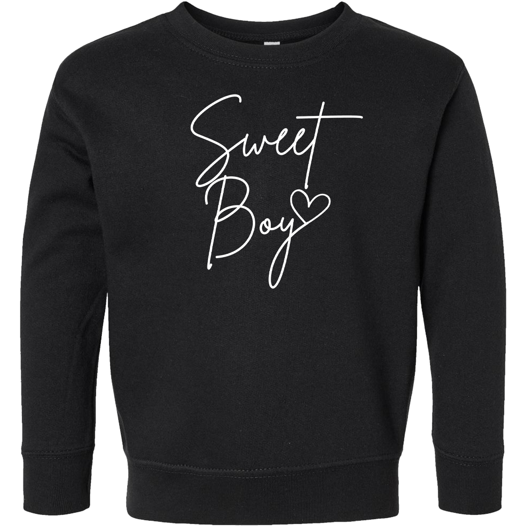 Sweet Boy Kids Crew Neck Sweatshirt