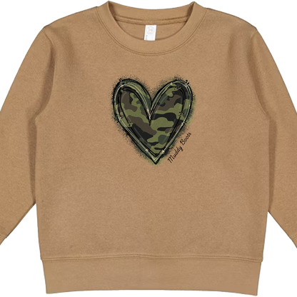 Hidden Heart Toddler Crew Neck Sweatshirt