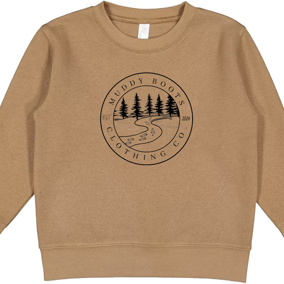 Muddy Trails Kids Crew Neck Sweatshirt