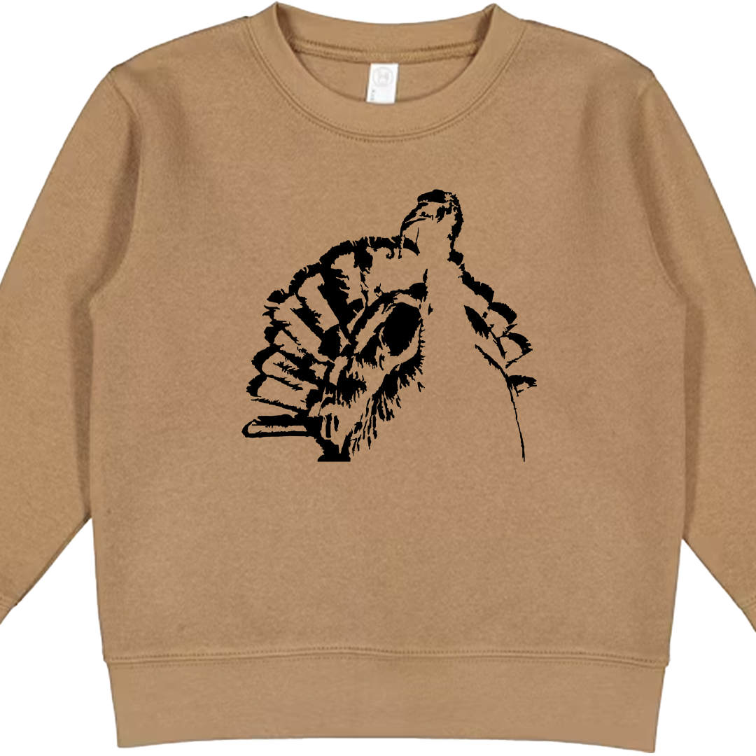 Turkey Contour Toddler Crew Neck Sweatshirt