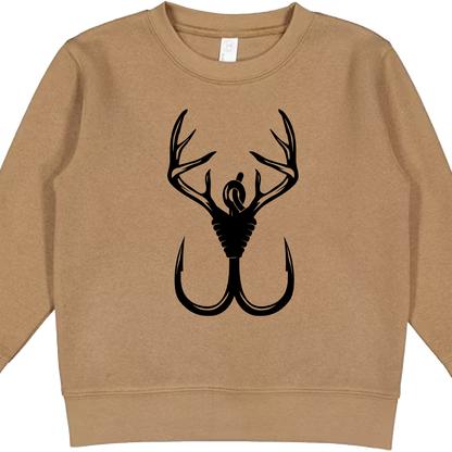 Antler Hook Toddler Crew Neck Sweatshirt