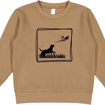 Pheasant Flush Kids Crew Neck Sweatshirt