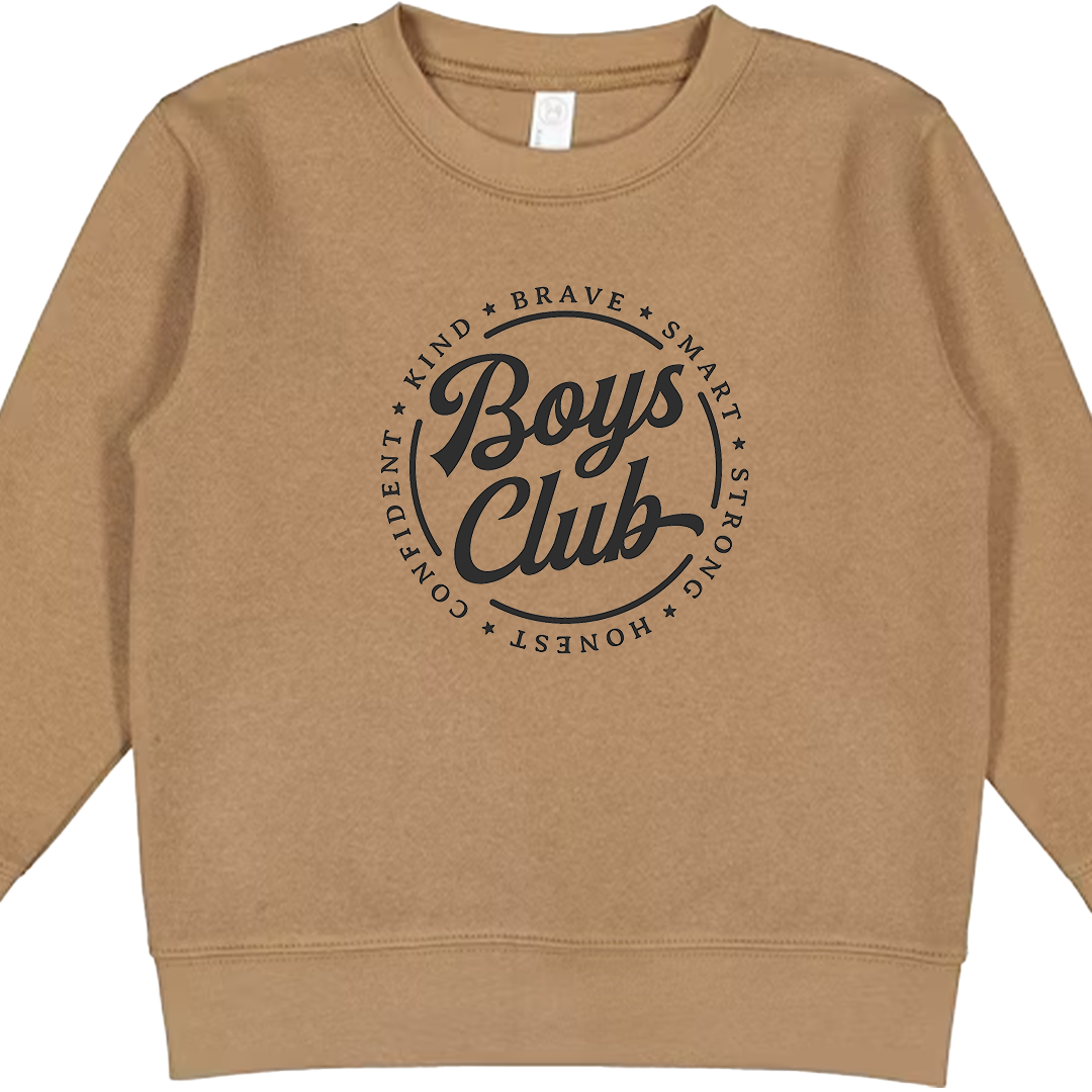 Boys Club Toddler Crew Neck Sweatshirt