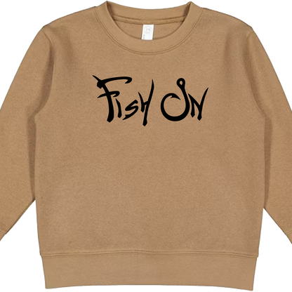 Fish On Kids Crew Neck Sweatshirt