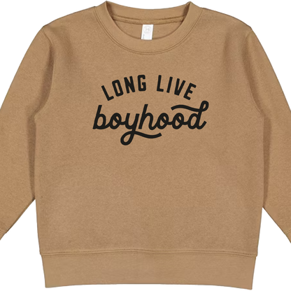 Long Live Boyhood Kids Crew Neck Sweatshirt