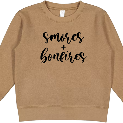 S'mores and Bonfires Toddler Crew Neck Sweatshirt