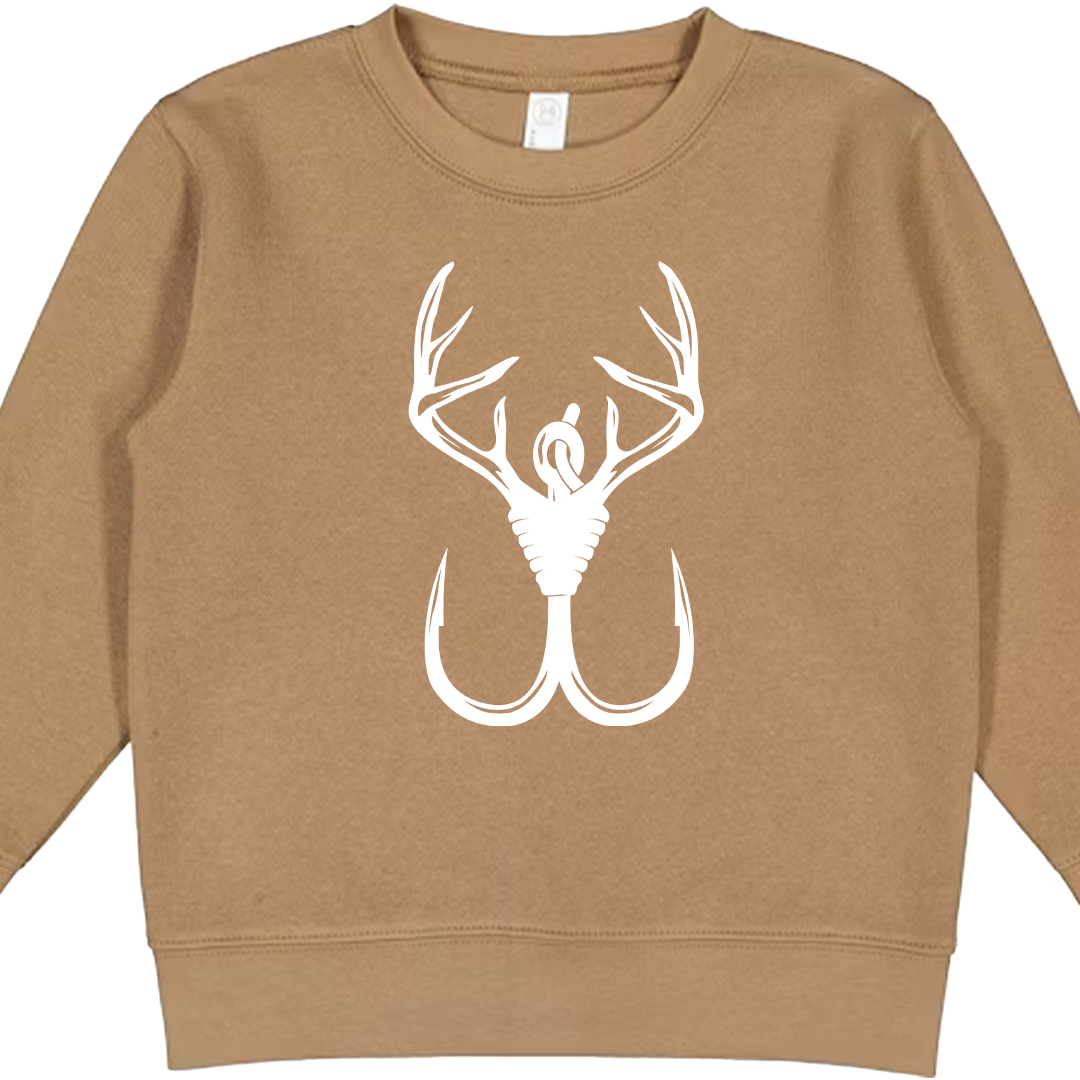 Antler Hook Toddler Crew Neck Sweatshirt