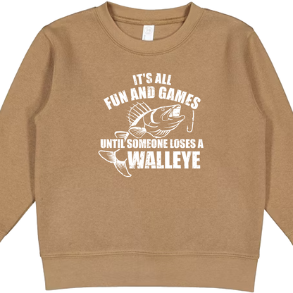 Walleye Games Toddler Crew Neck Sweatshirt