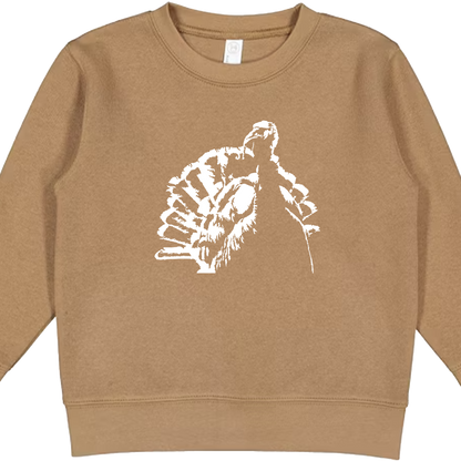 Turkey Contour Toddler Crew Neck Sweatshirt