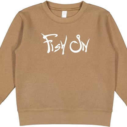 Fish On Kids Crew Neck Sweatshirt