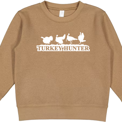 Turkey Hunter Kids Crew Neck Sweatshirt