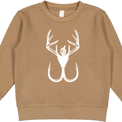 Antler Hook Kids Crew Neck Sweatshirt