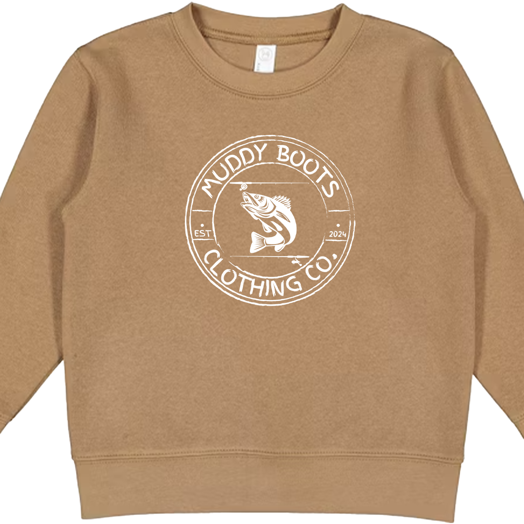 Rod Bending Kids Crew Neck Sweatshirt
