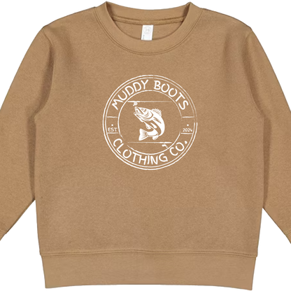 Rod Bending Kids Crew Neck Sweatshirt